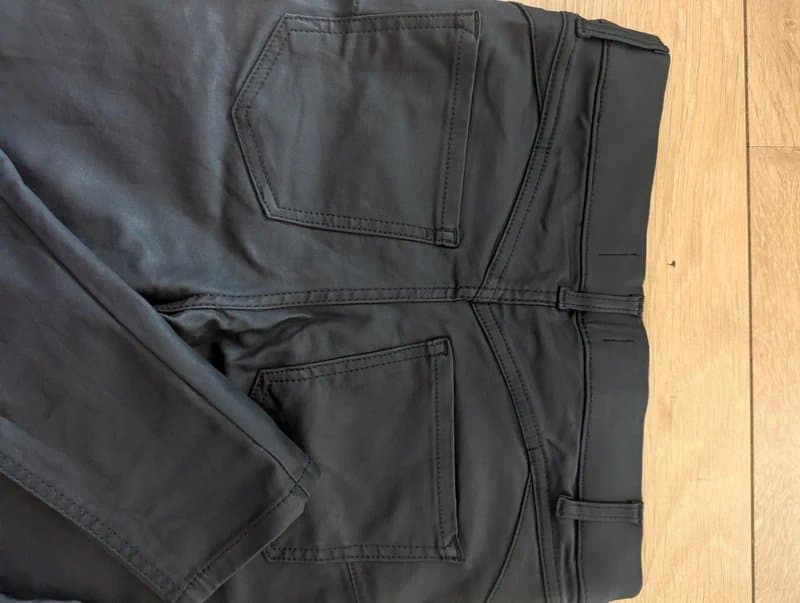 New Look New look Emilee black leather look jeggings trousers size 12