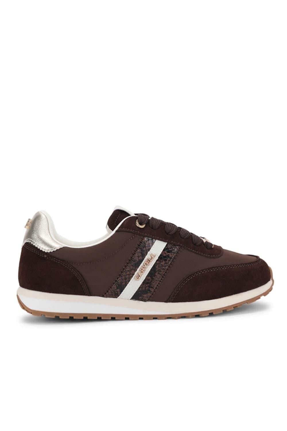 Carvela Carvela Women's 'Mio' Fabric Trainers in Brown