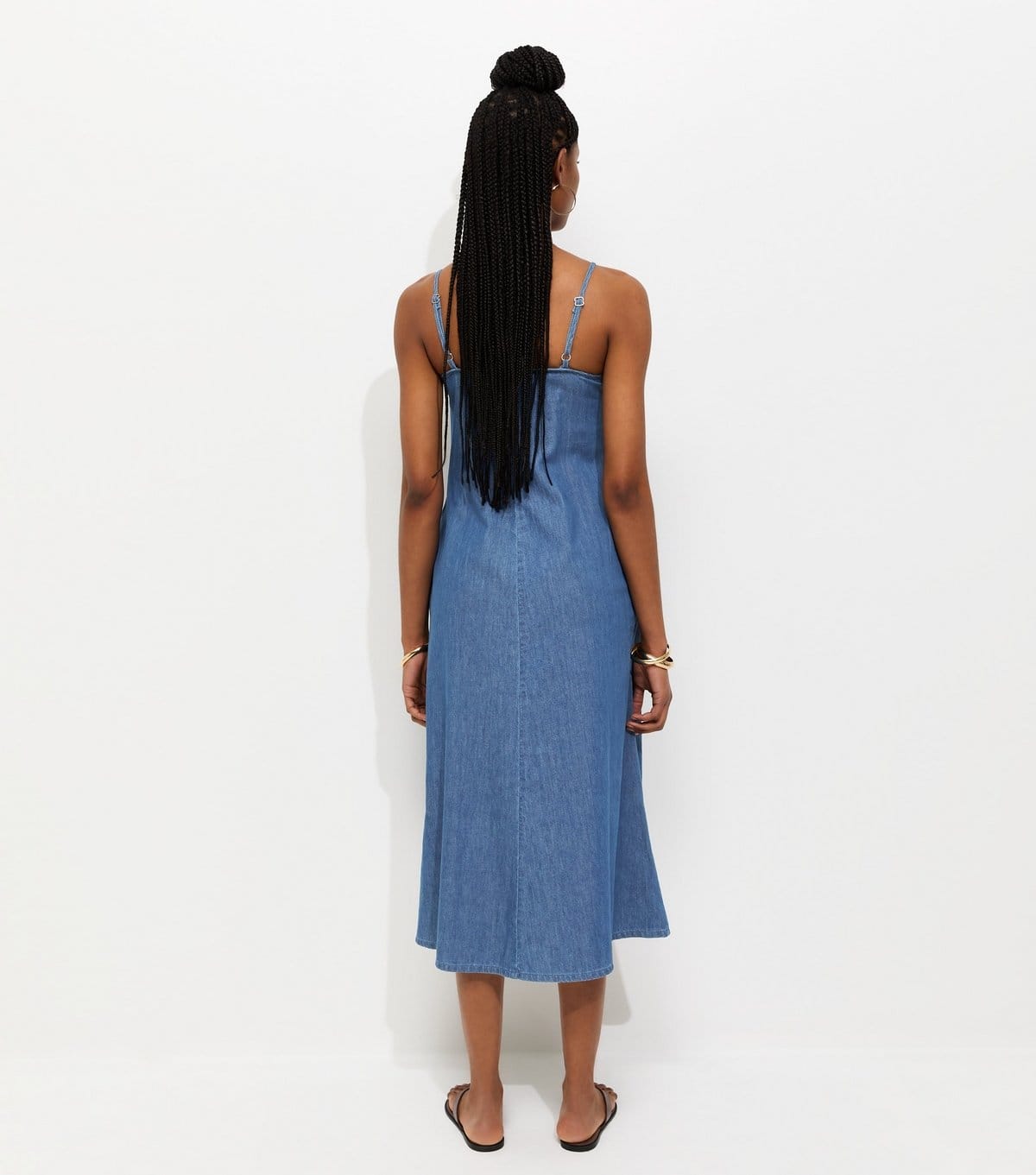New Look Women's Blue Denim Midaxi Dress New Look - 4