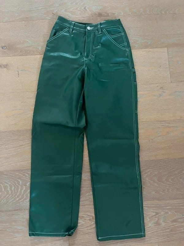 ASOS Faux green leather trousers - 1