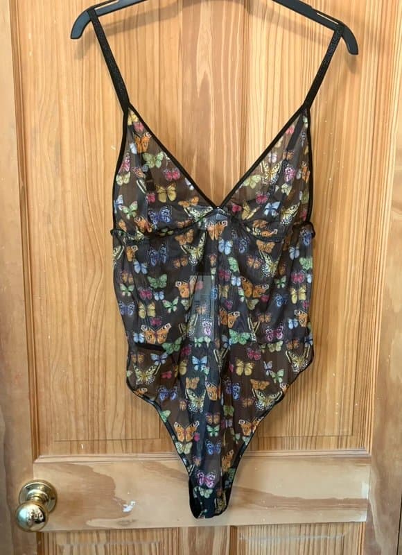 Never Fully Dressed Mesh butterfly bodysuit