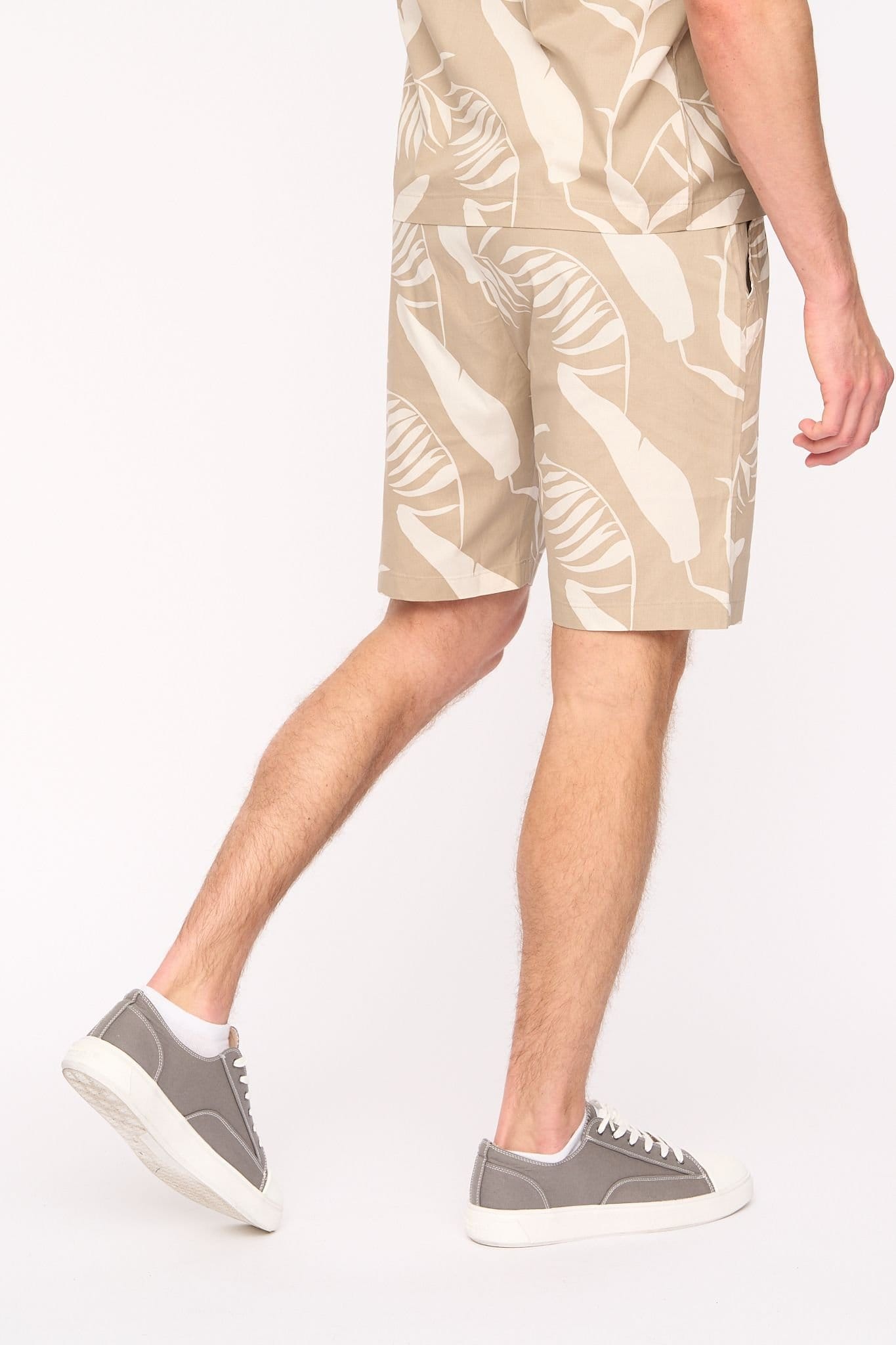 Duck&Cover Duck&Cover Men's Hopkinton Lightweight Cotton-Stretch Co-ord Set in Light Stone - 4