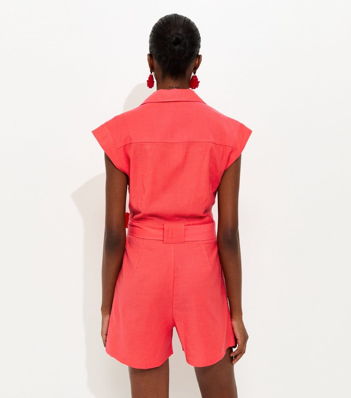 New Look Women's Coral Utility Short Sleeve Playsuit New Look - 4