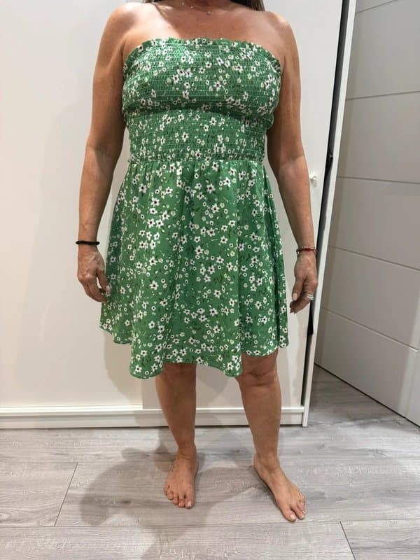 Bershka Bershka strapless floral mini dress