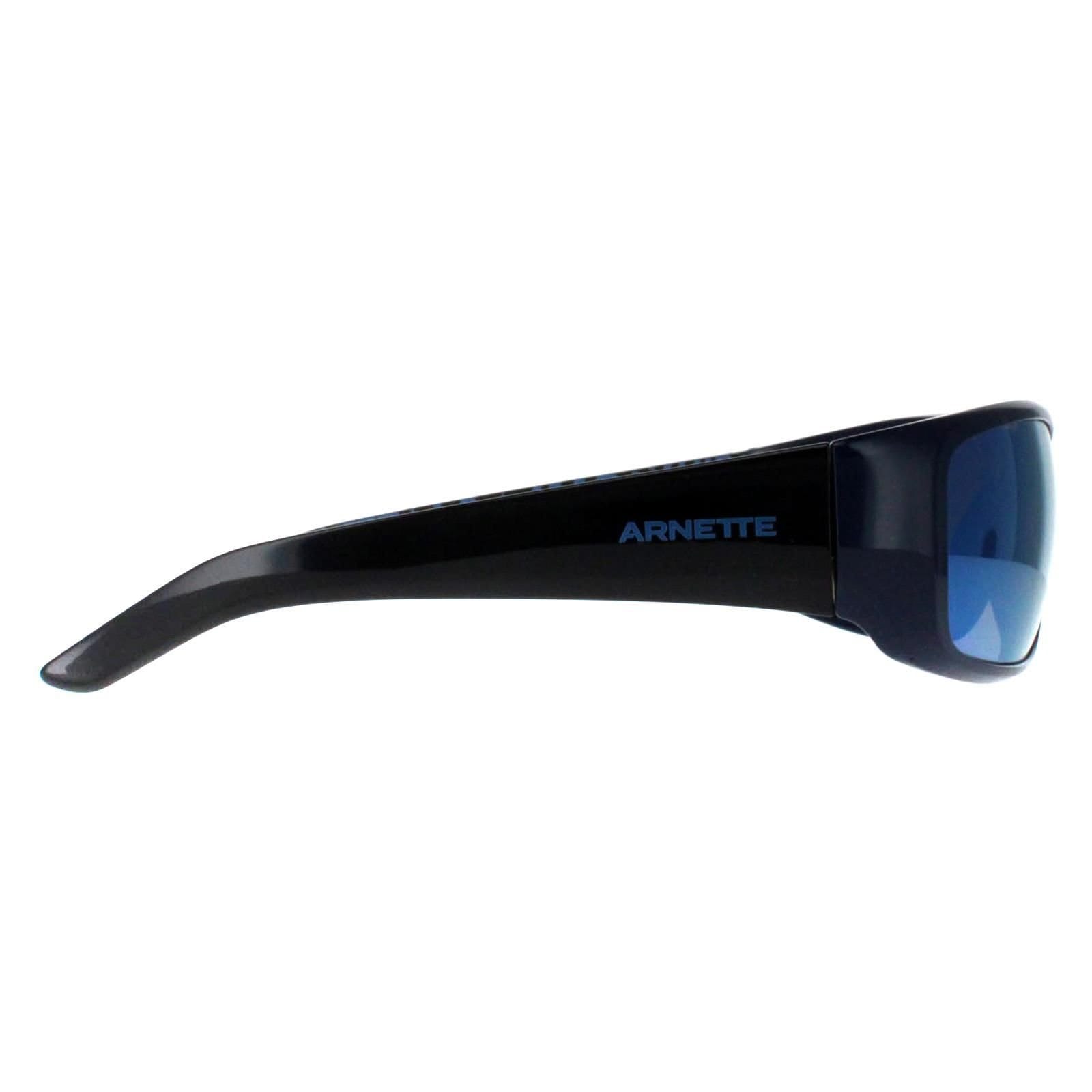 Arnette Arnette Men's Rectangle Dark Blue Dark Grey Mirror Water Polarized Hot Shot AN4182 - 4