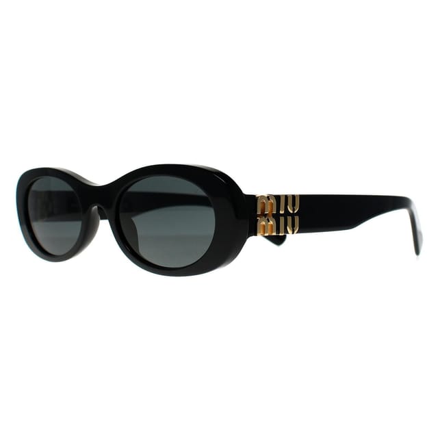 Miu Miu Miu Miu Women's Oval Black Dark Grey MU06ZS - 2