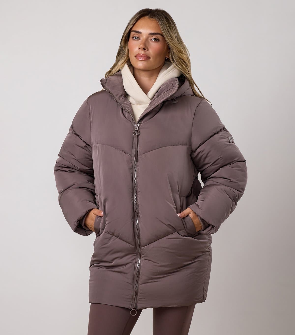 Gym King Women's Dark Brown Puffer Coat Gym King New Look