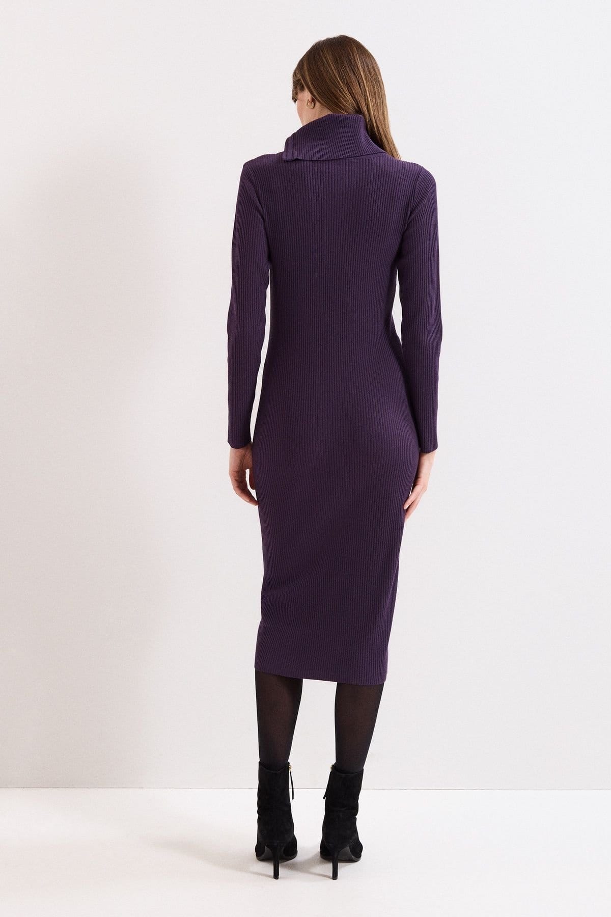 Phase Eight Phase Eight Women's Hartley Zip Dress in Aubergine - 4