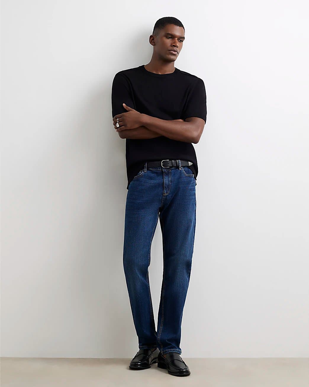 River Island Mens River Island Blue Slim Fit Stretch Jeans