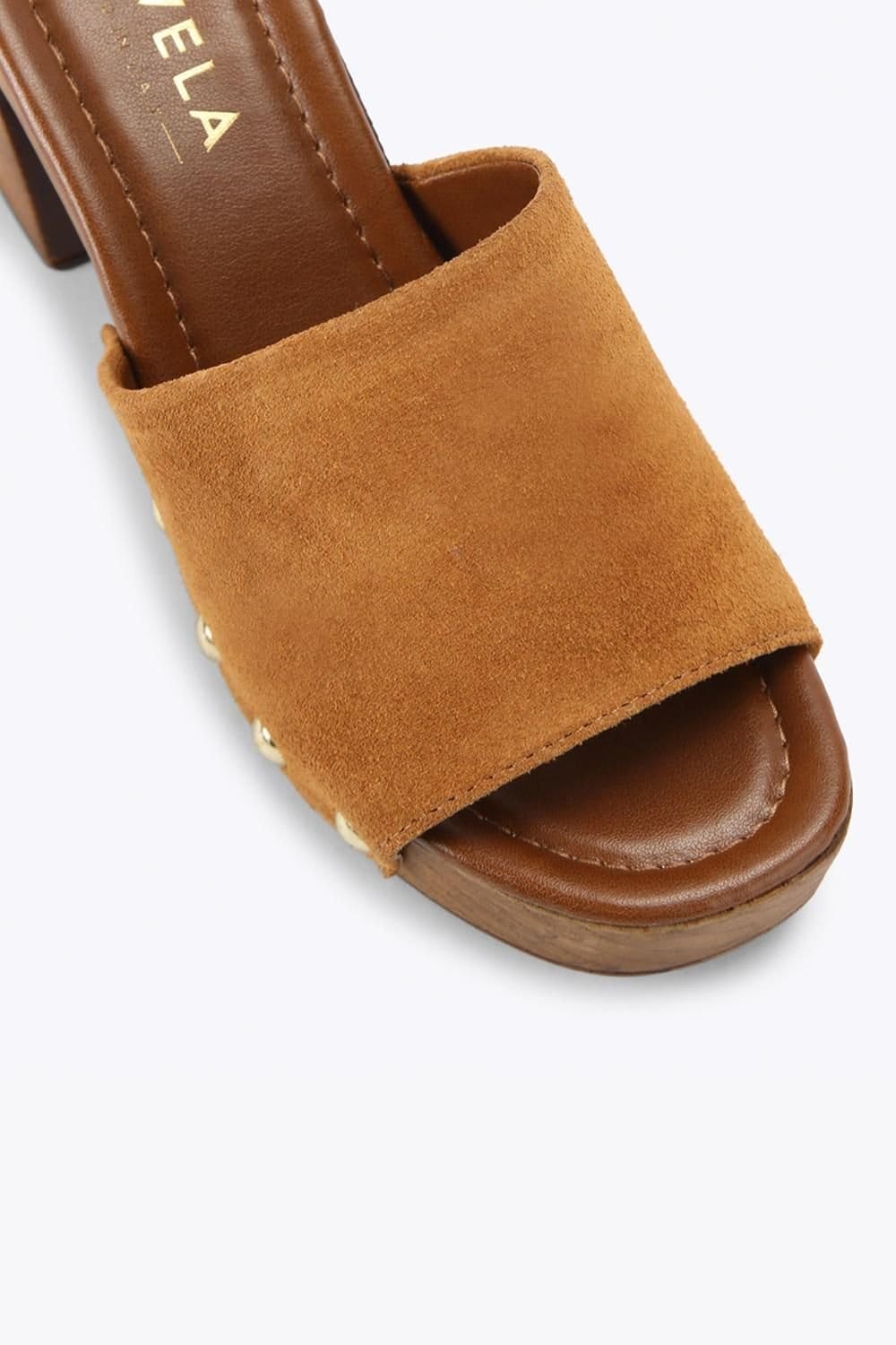 Carvela Carvela Women's 'Novella Mule' Suede Heels in Tan - 4