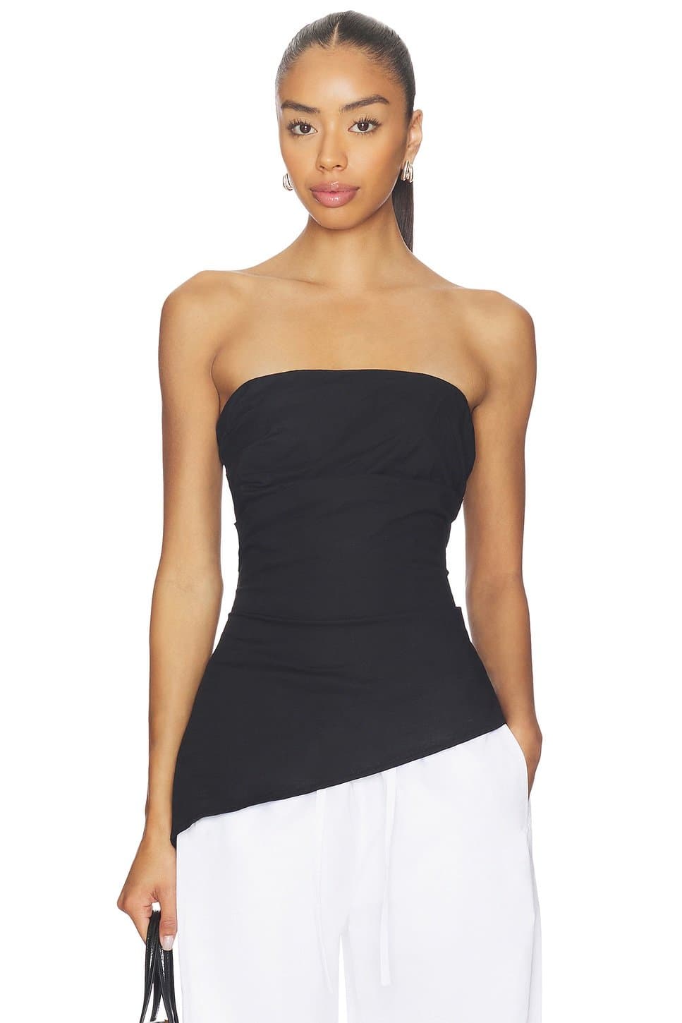 revolve Revolve Asymmetrical Bandeau Top in Black