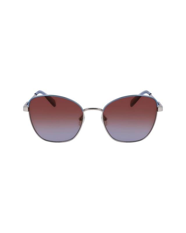 Longchamp Longchamp Women's LO164S-043 Fashion Aviator/Navigator Sunglasses in Silver - 2