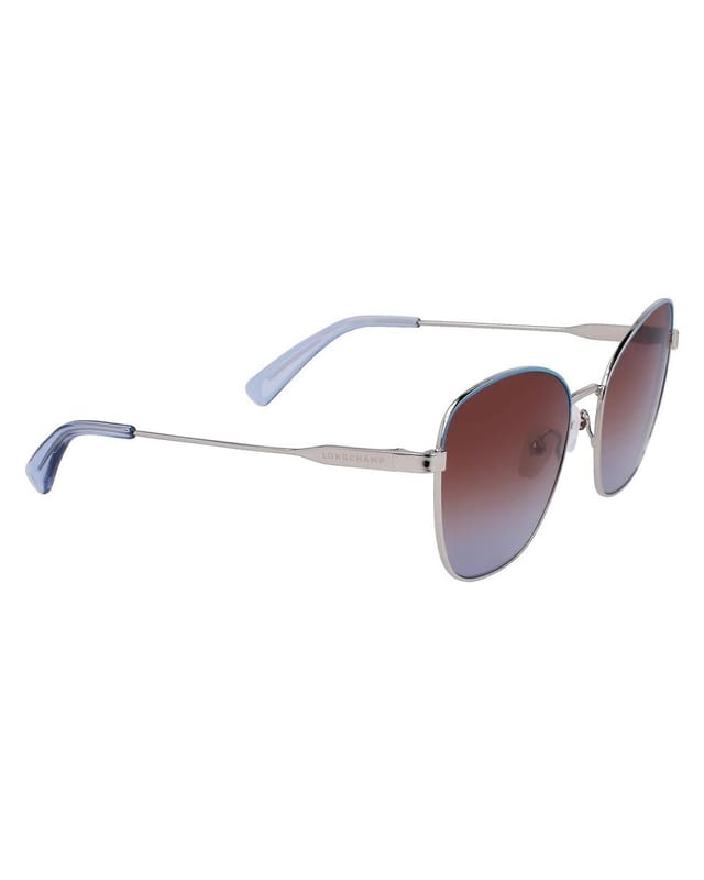 Longchamp Longchamp Women's LO164S-043 Fashion Aviator/Navigator Sunglasses in Silver - 3