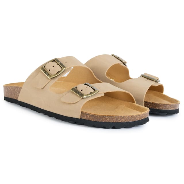 V.GAN V.GAN Men's Mango Comfort Footbed Sandals in Taupe - 2