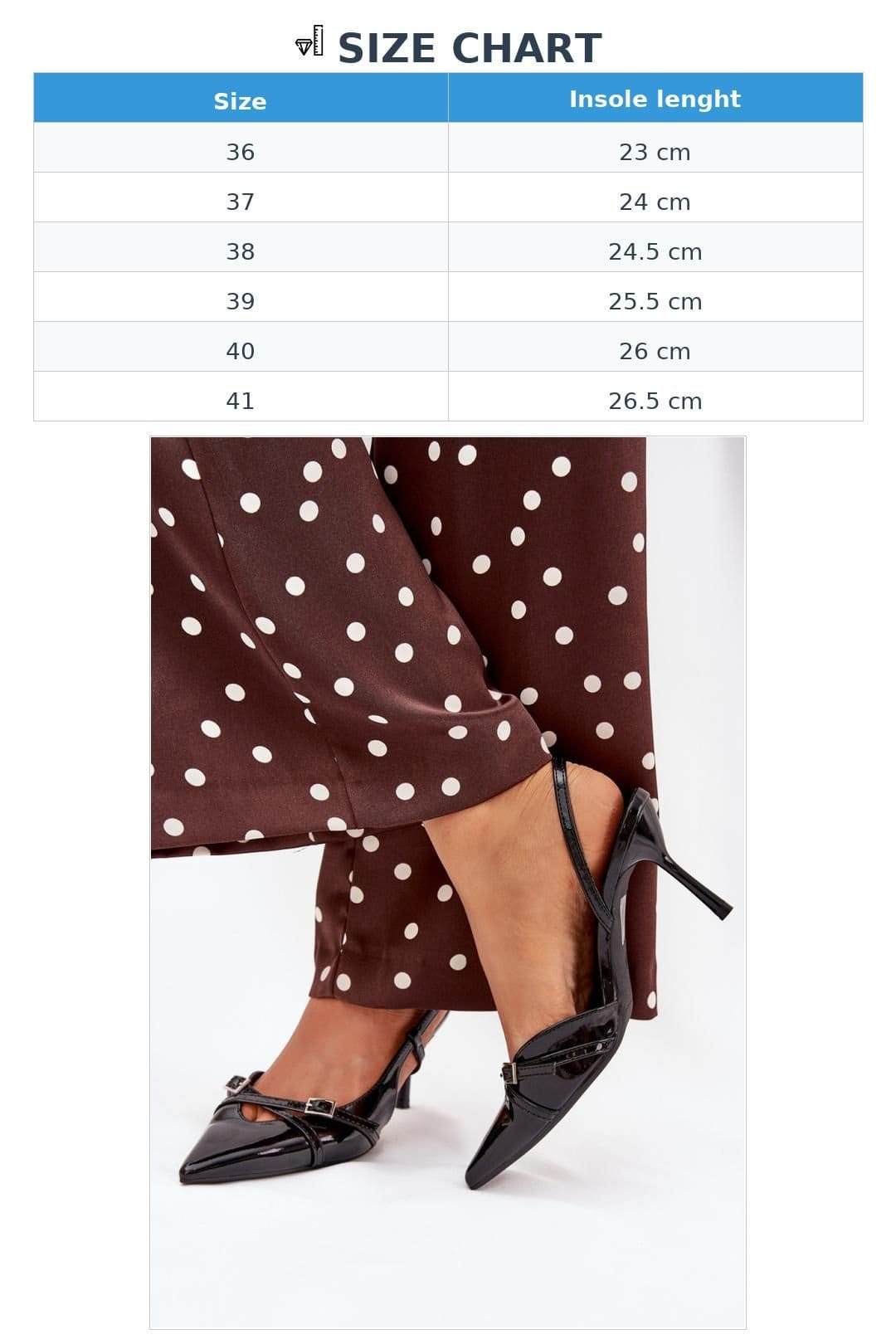 Love Lace Love Lace Women's Open Heel Stiletto Pumps with Buckled Strappy Pointed Toe in Black - 4
