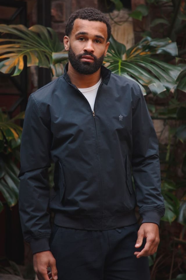 French Connection French Connection Men's Funnel Neck Harrington Jacket in Navy - 2