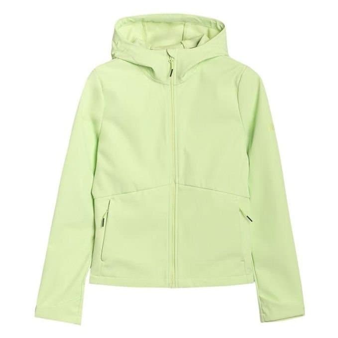 4F 4F Women's WSS25TSOFF320 Windproof Soft Shell Jacket in Light Green