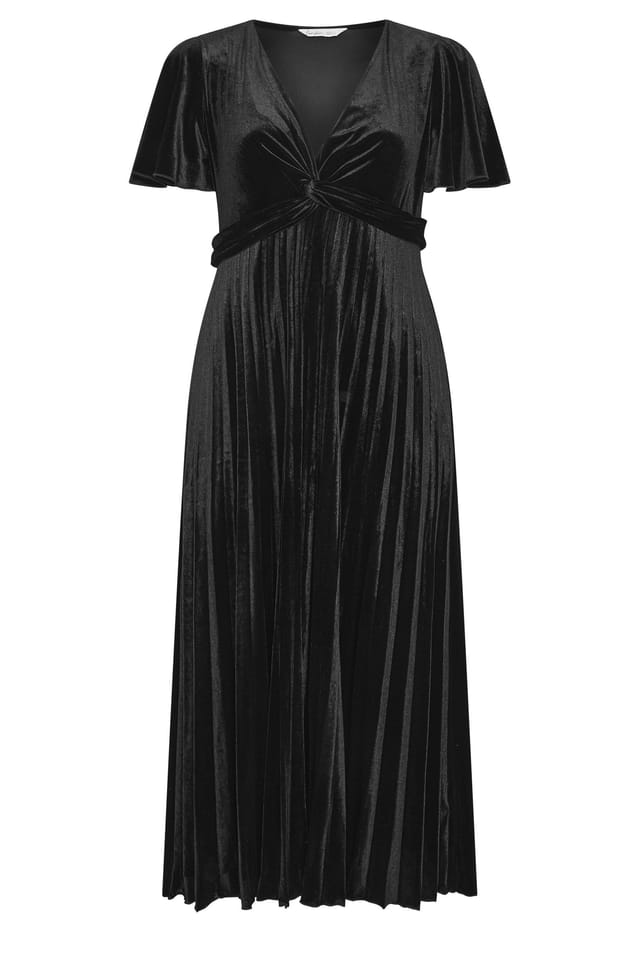 Yours Yours Women's Midi Knot Dress in Black - 2