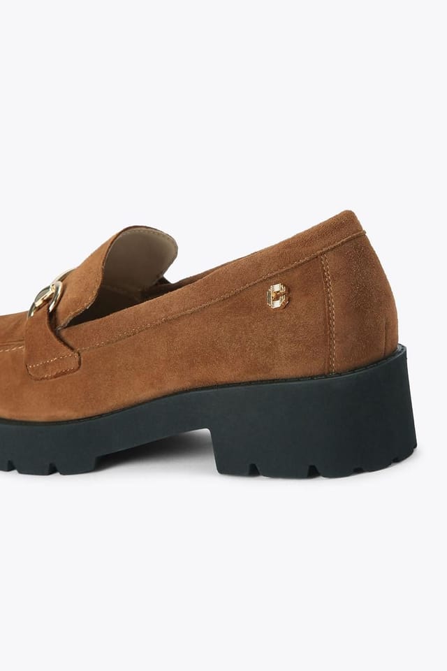 Carvela Carvela Women's 'Snap Chunky' Suede Flats in Camel - 3