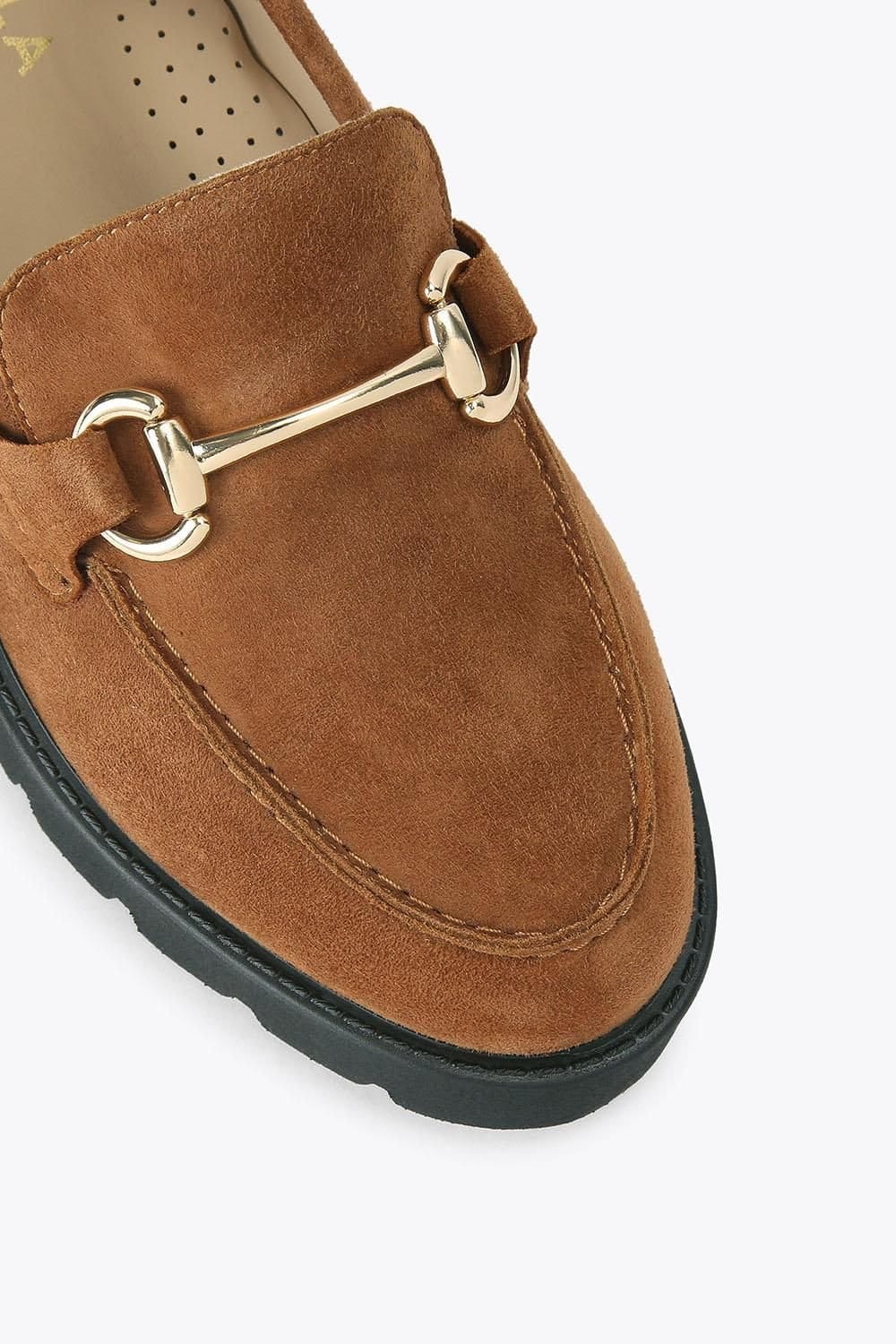 Carvela Carvela Women's 'Snap Chunky' Suede Flats in Camel - 4