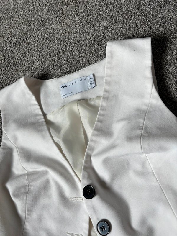 ASOS White asos design waistcoat - 1