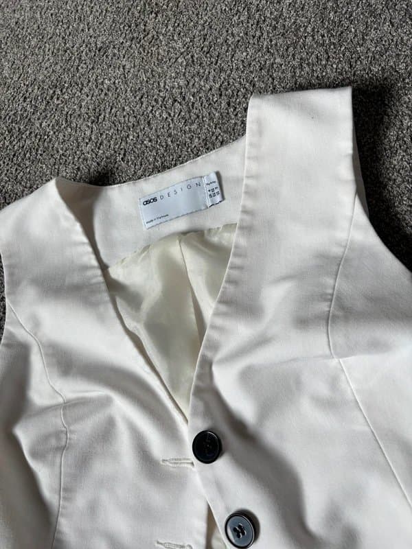 ASOS White asos design waistcoat