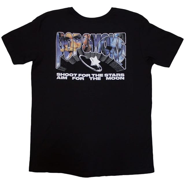 Pop Smoke Pop Smoke Men's Stars Infill T-Shirt in Black - 2