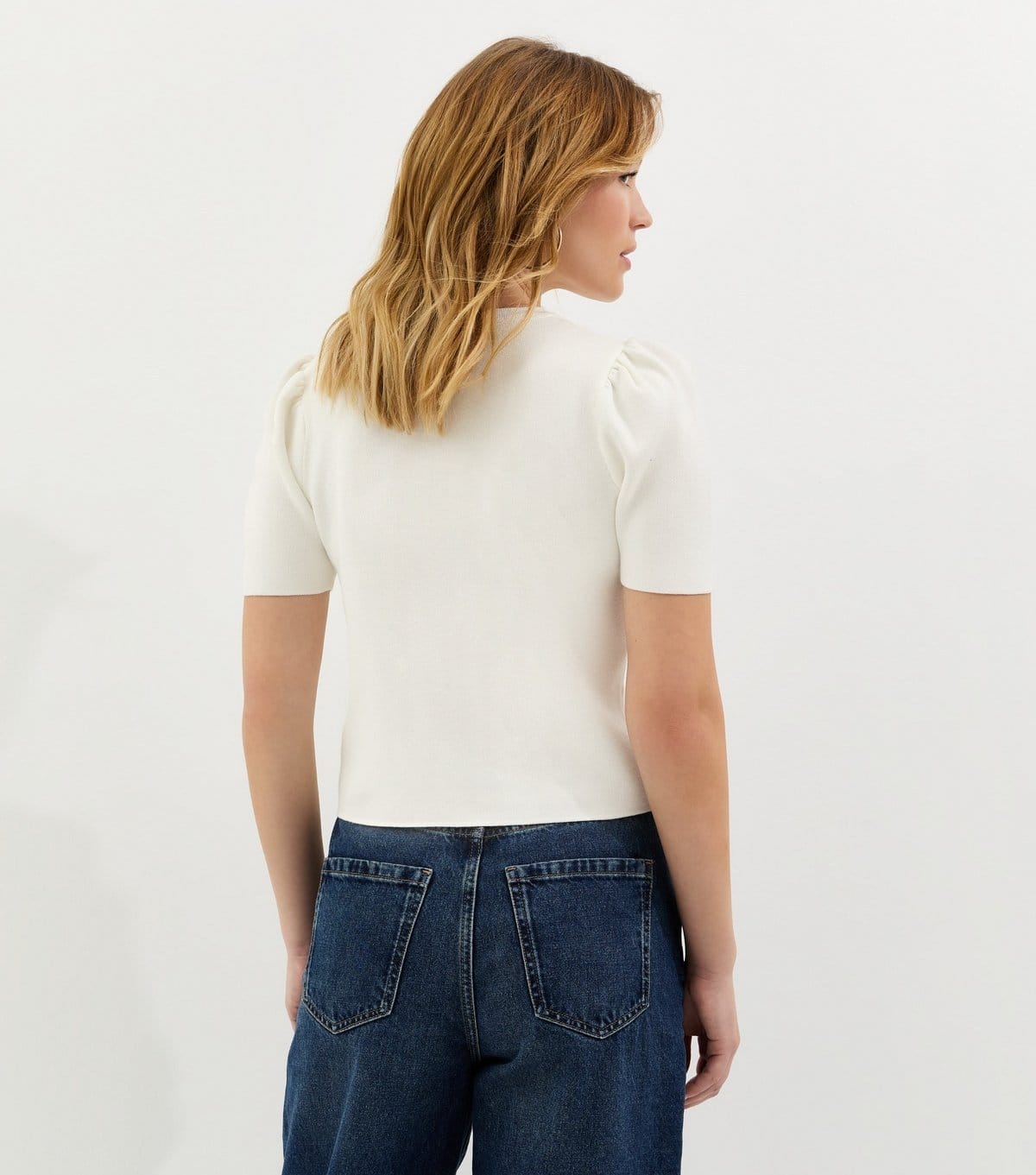 New Look Women's Cream Lightweight Short Sleeve Cardigan New Look - 4