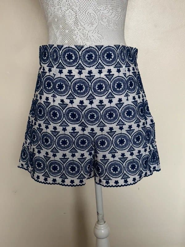 Zara Zara blue and white shorts