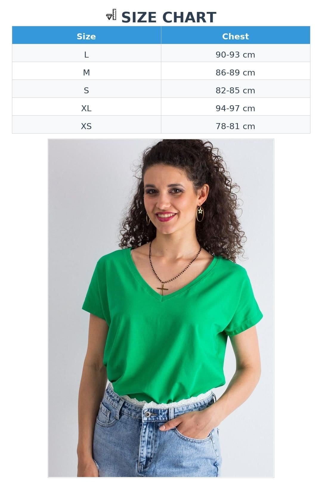 Love Lace Love Lace Women's Heart Neck Short Sleeve T-Shirt for Any Occasion in Green - 4