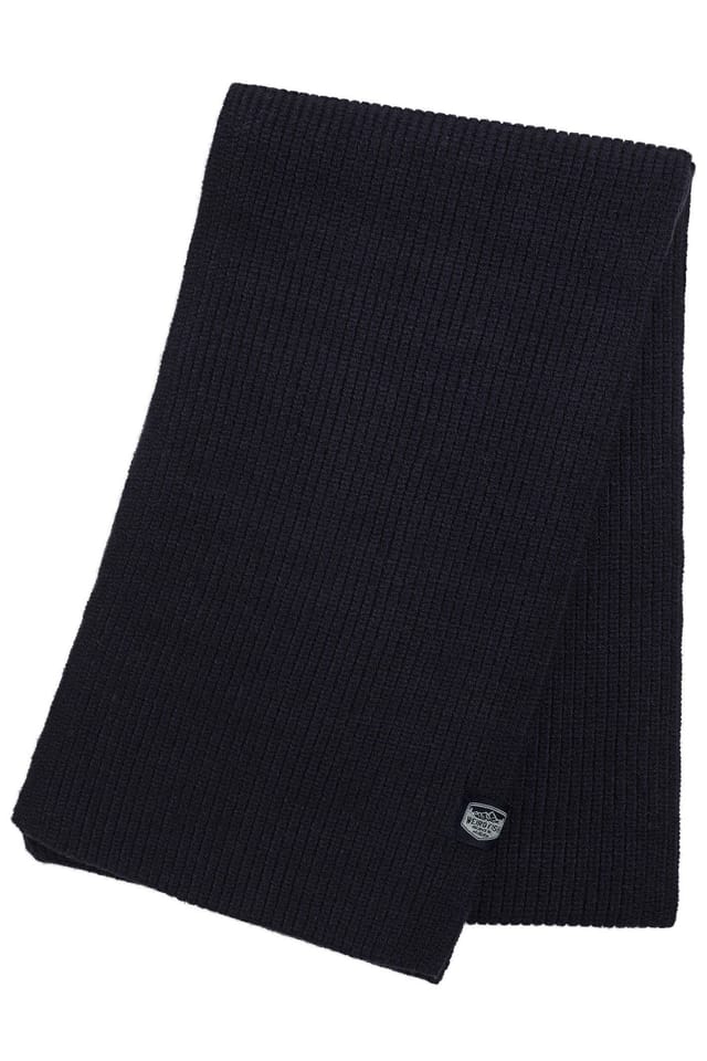 Weird Fish Weird Fish Men's Stornoway Ribbed Scarf in Midnight - 2
