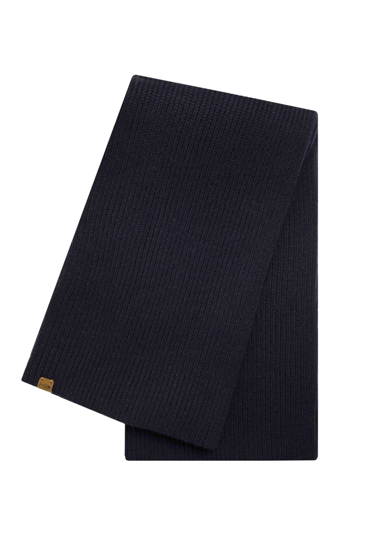 Weird Fish Weird Fish Men's Stornoway Ribbed Scarf in Midnight - 4