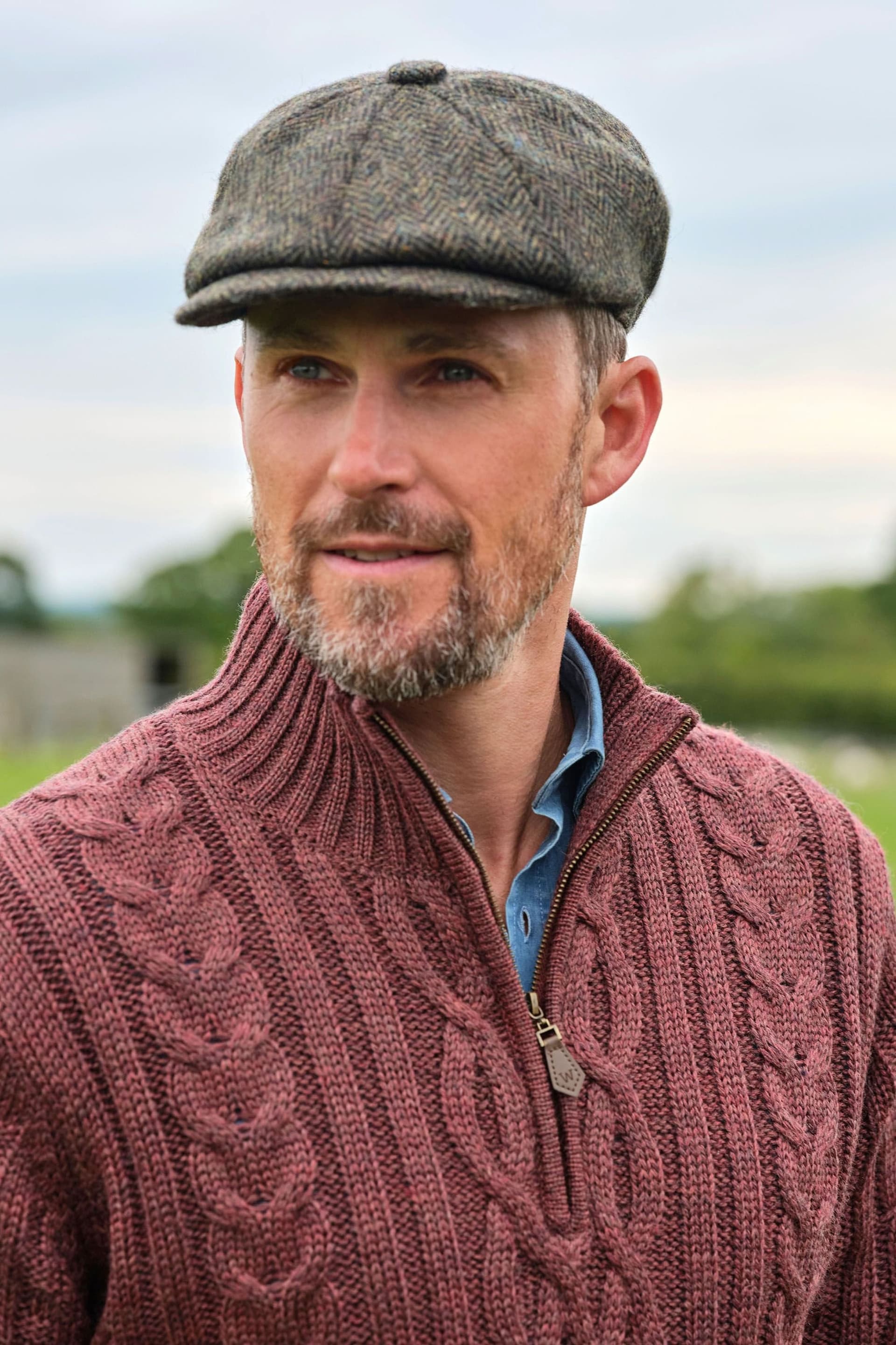 WoolOvers WoolOvers Men's Dark Green Baker Boy Hat