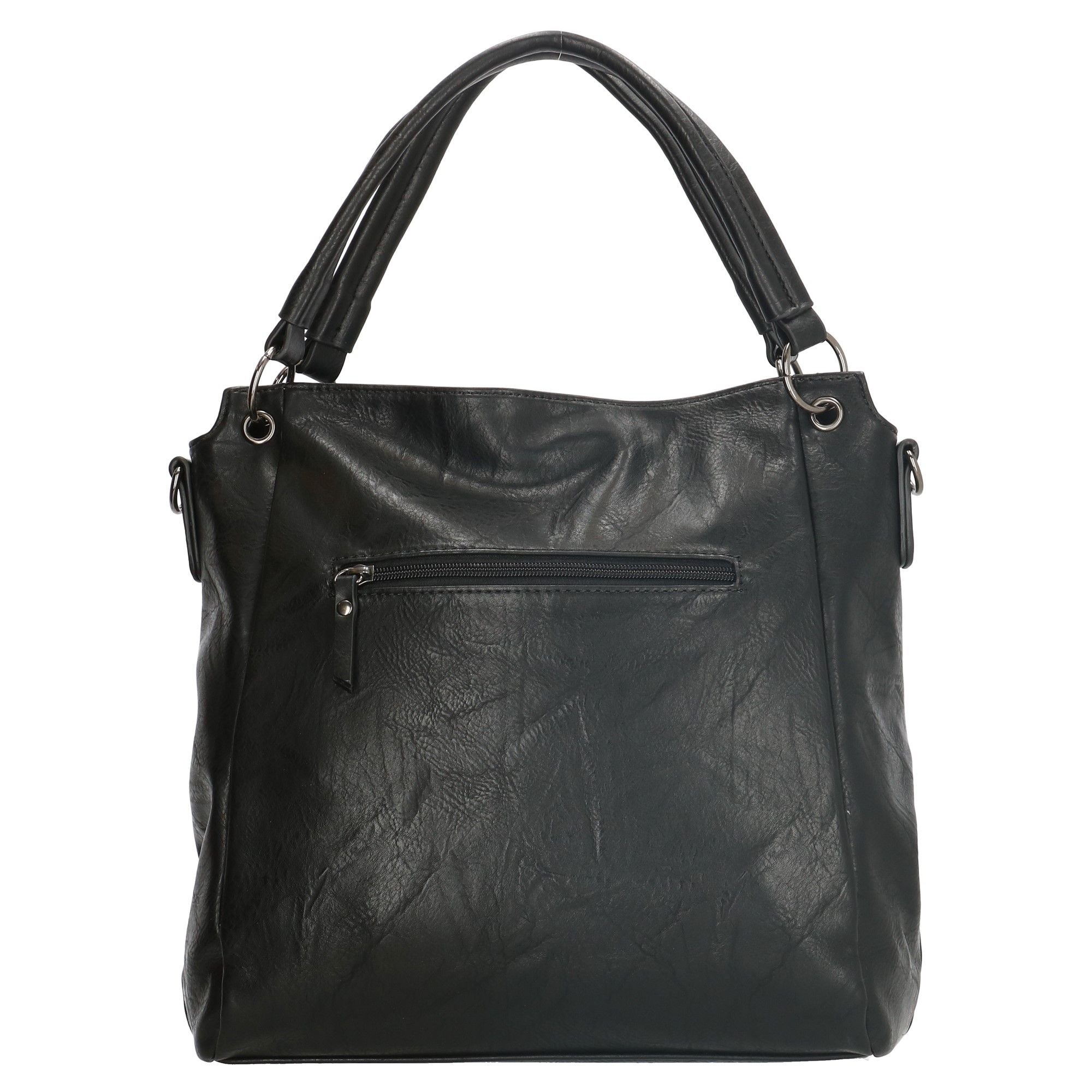 Enrico Benetti Enrico Benetti Women's Caen 2 Handle Vegan Leather Handbag in Black - 2