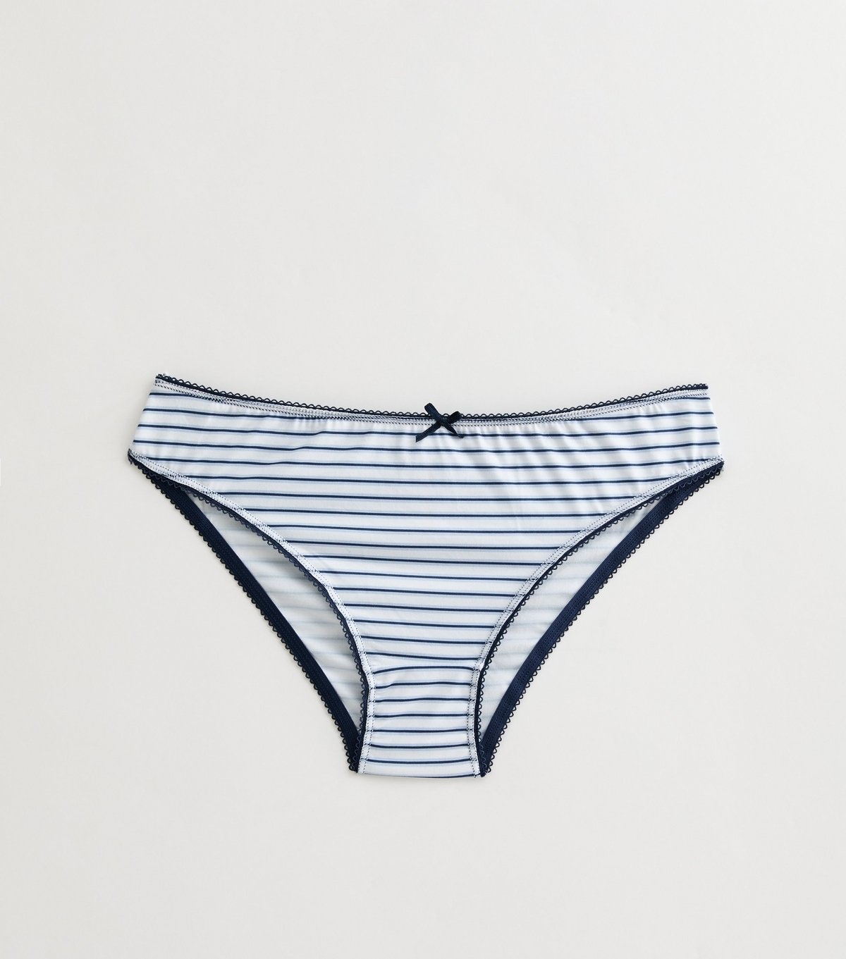 New Look Girls' Blue Striped Micro Briefs New Look - 1