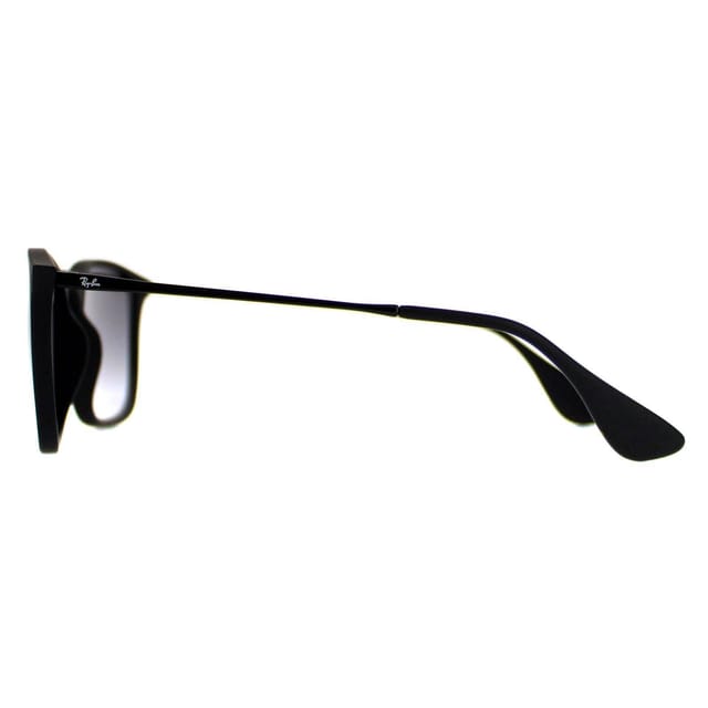 Ray-Ban Ray-Ban Men's Round Rubber Black Gradient Grey Chris 4187 Sunglasses - 3