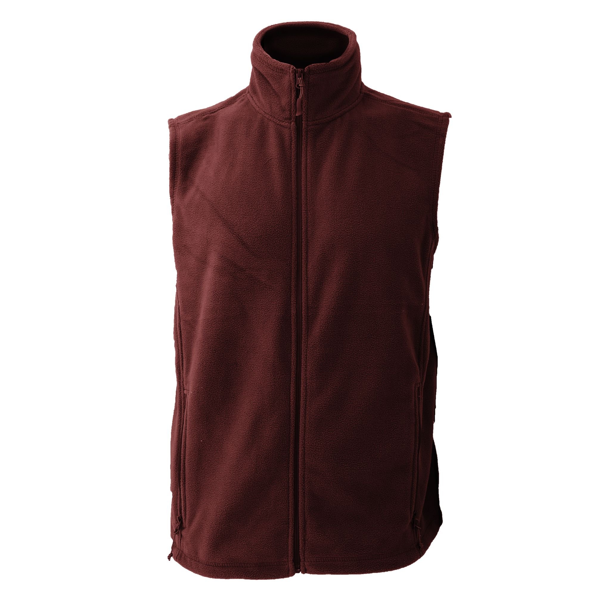 Russel Russel Men's Fleece Gilet Jacket Bodywarmer in Burgundy - 4