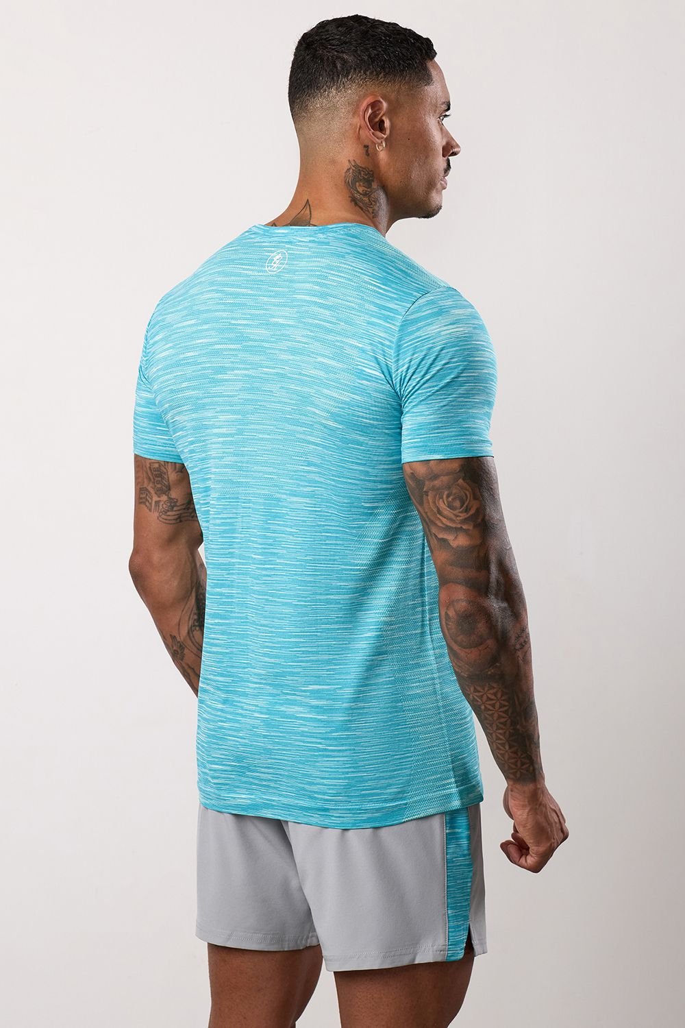 Gym King GYM KING Men's Energy Space Dye Tee (Seamless) Blue - 3
