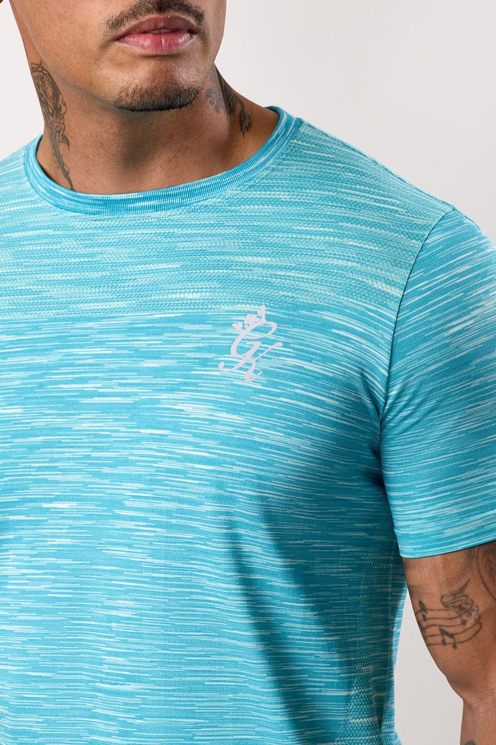 Gym King GYM KING Men's Energy Space Dye Tee (Seamless) Blue - 4