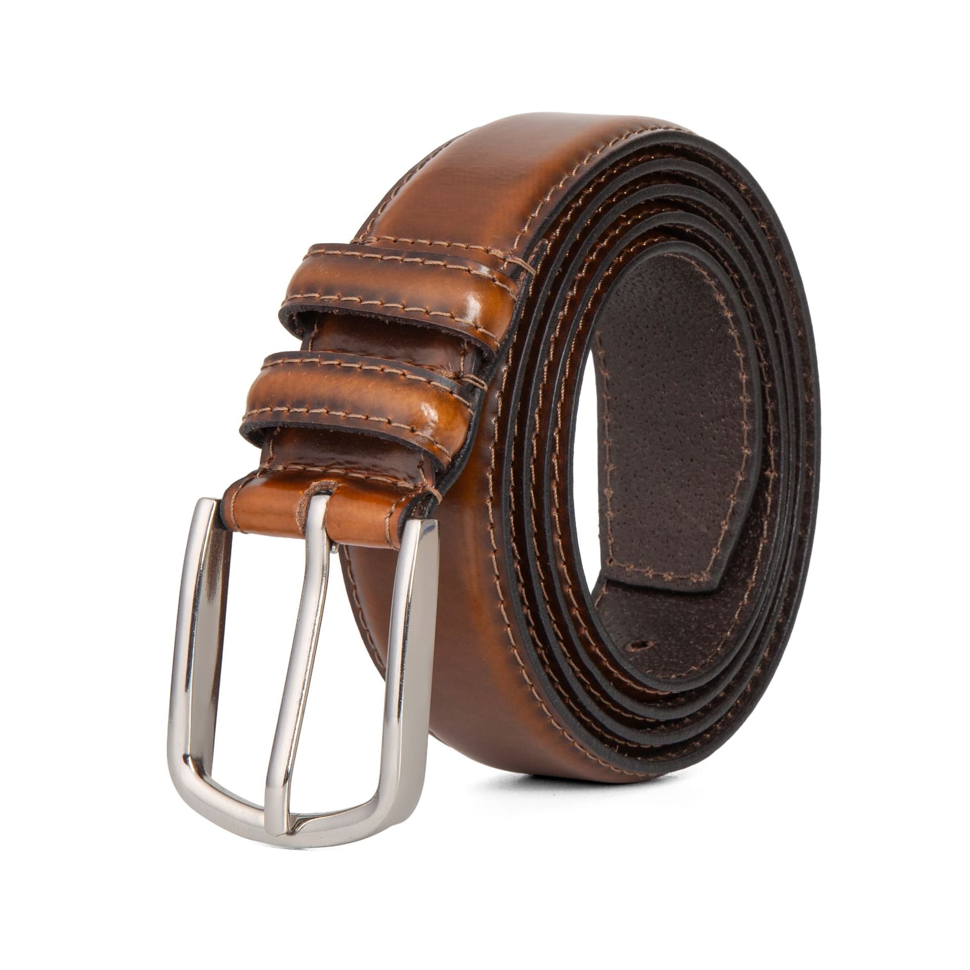 Woodland Leathers Woodland Leathers Men's Men's Genuine Leather Classic Belt 1.25 Inch in Tan