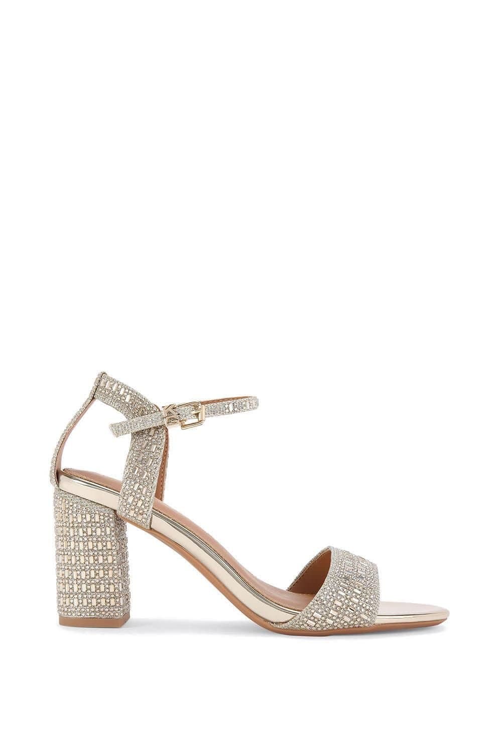 KG Kurt Geiger KG Kurt Geiger Women's 'Fleur Bling' Heels in Gold