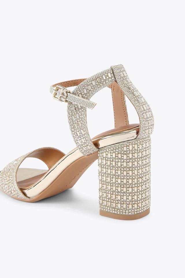 KG Kurt Geiger KG Kurt Geiger Women's 'Fleur Bling' Heels in Gold - 3