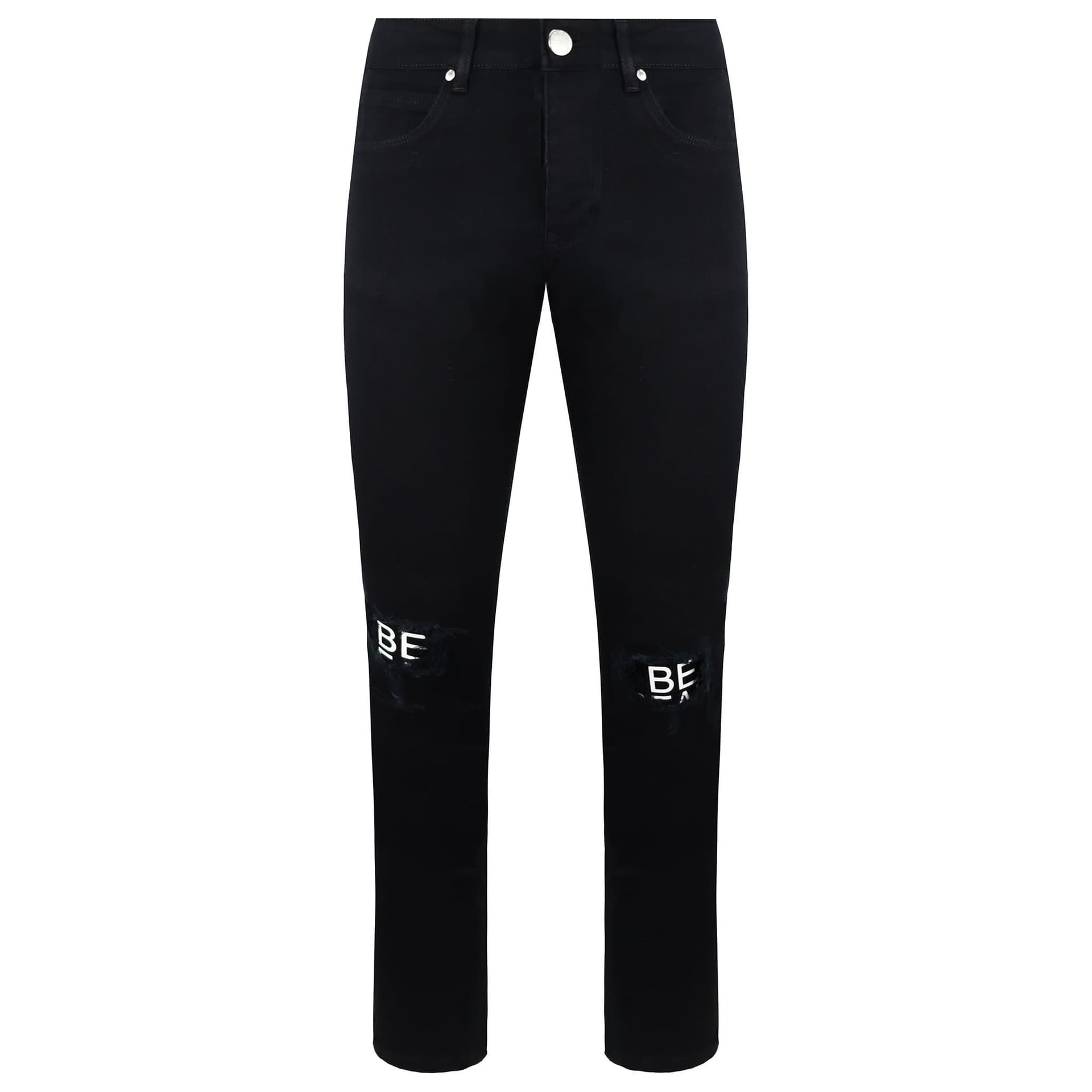 Criminal Damage Criminal Damage Men's Real Black Cotton Jeans