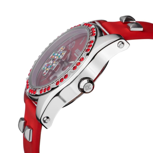 Rebel Rebel Women's Gravesend Red Dial Leather Watch - 3