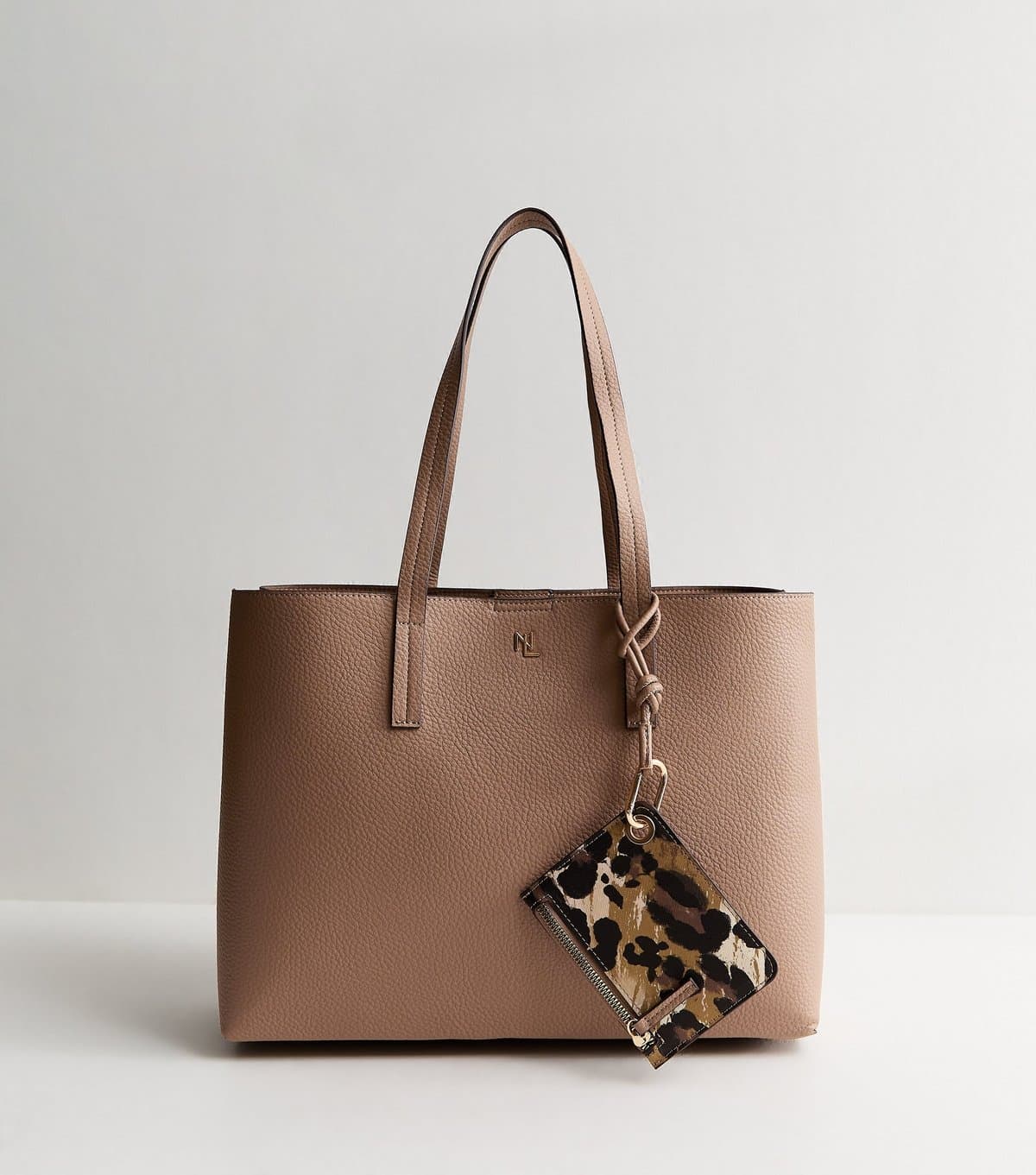 New Look Camel Faux Leather Triple Compartment Tote Bag Vegan New Look