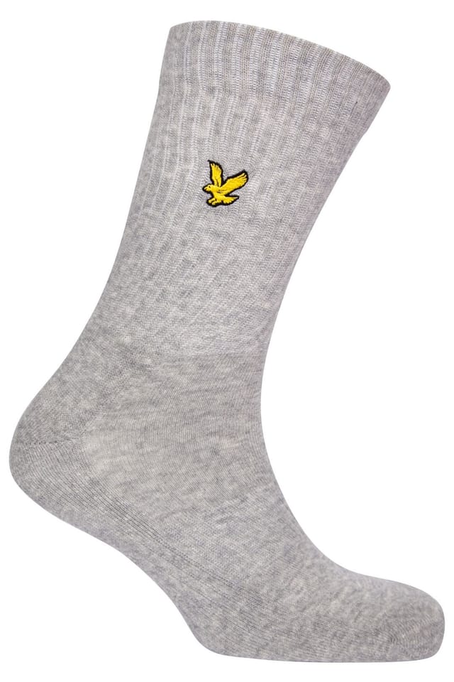 Lyle & Scott Lyle & Scott Men's Hamilton 3 Pack Sports Socks Black / Grey Marl / Bright White - 3