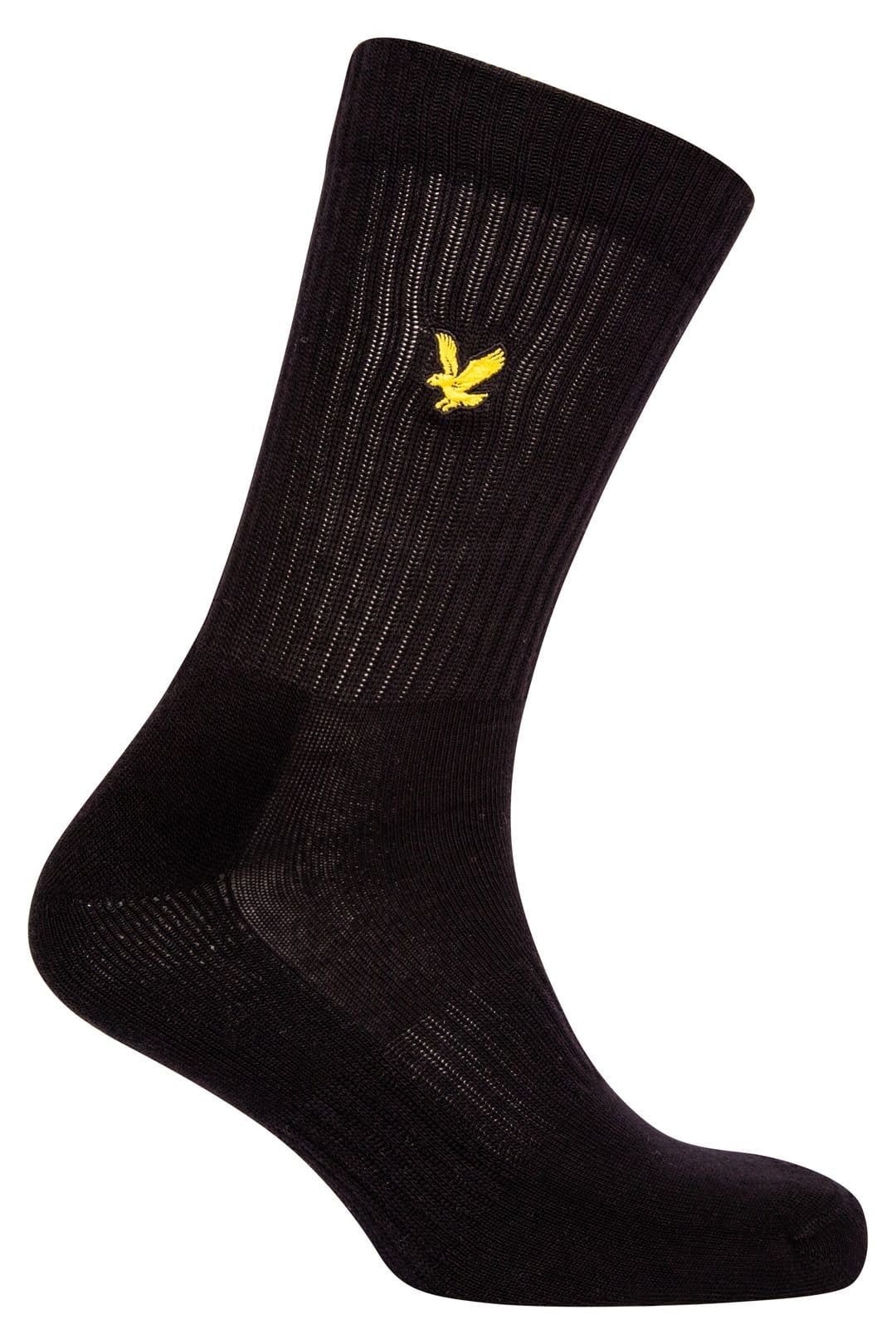 Lyle & Scott Lyle & Scott Men's Hamilton 3 Pack Sports Socks Black / Grey Marl / Bright White - 4