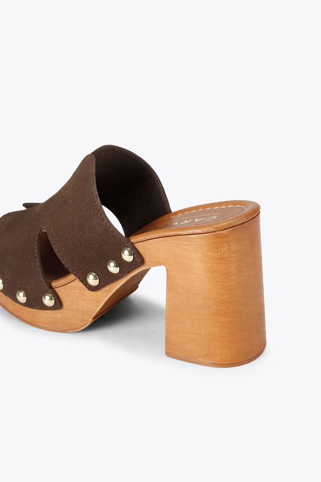 Carvela Carvela Women's 'Lava H Mule' Leather Sandals in Brown - 3