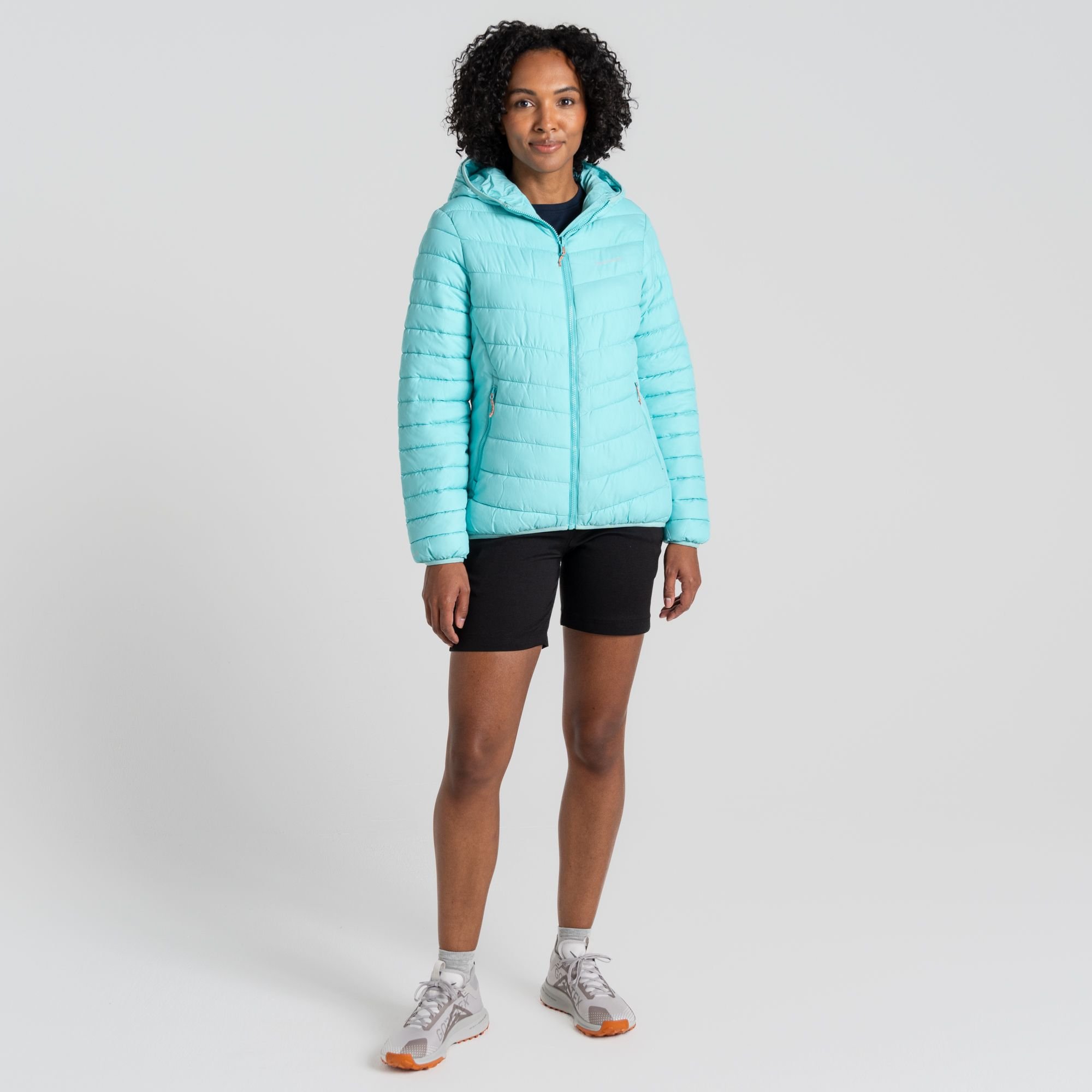 Craghoppers Craghoppers Women's Compresslite IX Hooded Water Repellent Insulating Jacket in Light Blue - 3