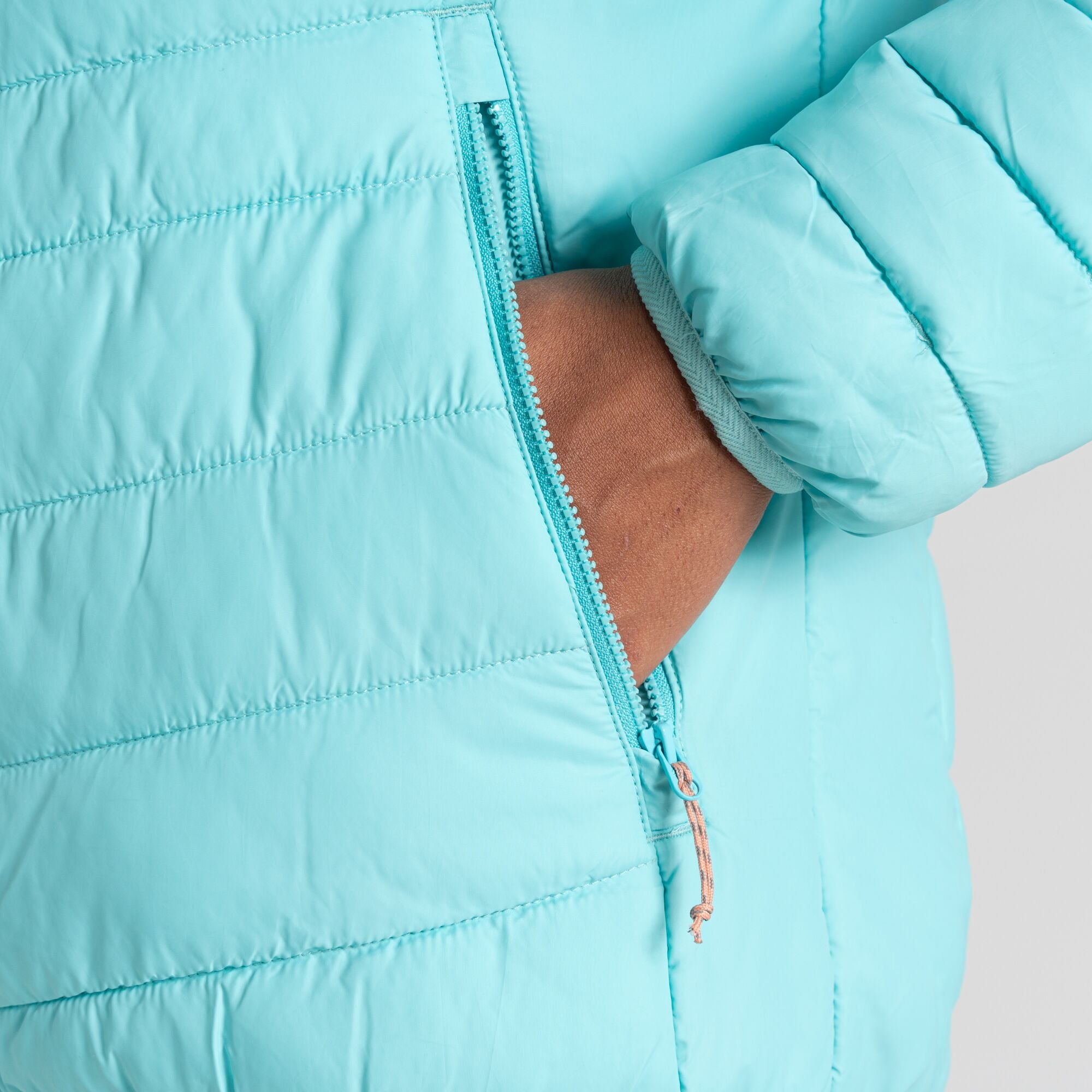 Craghoppers Craghoppers Women's Compresslite IX Hooded Water Repellent Insulating Jacket in Light Blue - 4